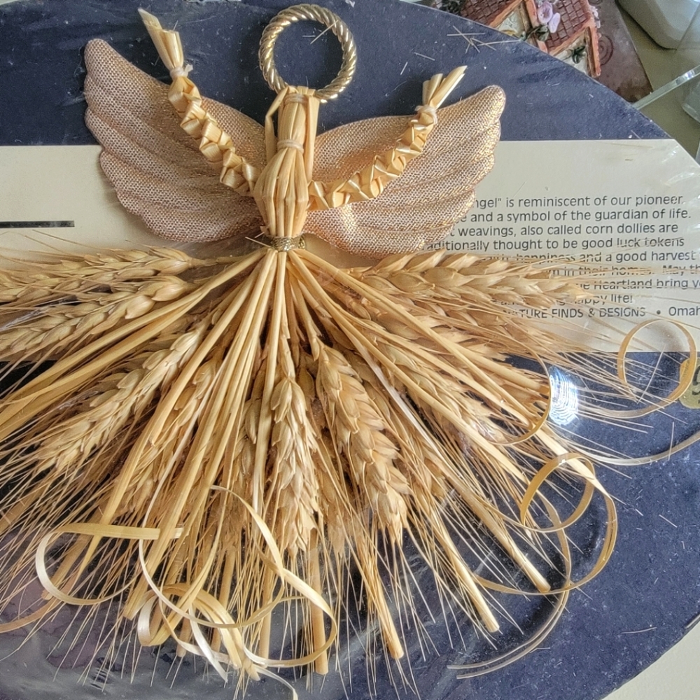 Harvest Spirit Corn Husk Grain Dolly Lammas Autumn Pagan Decor Protection